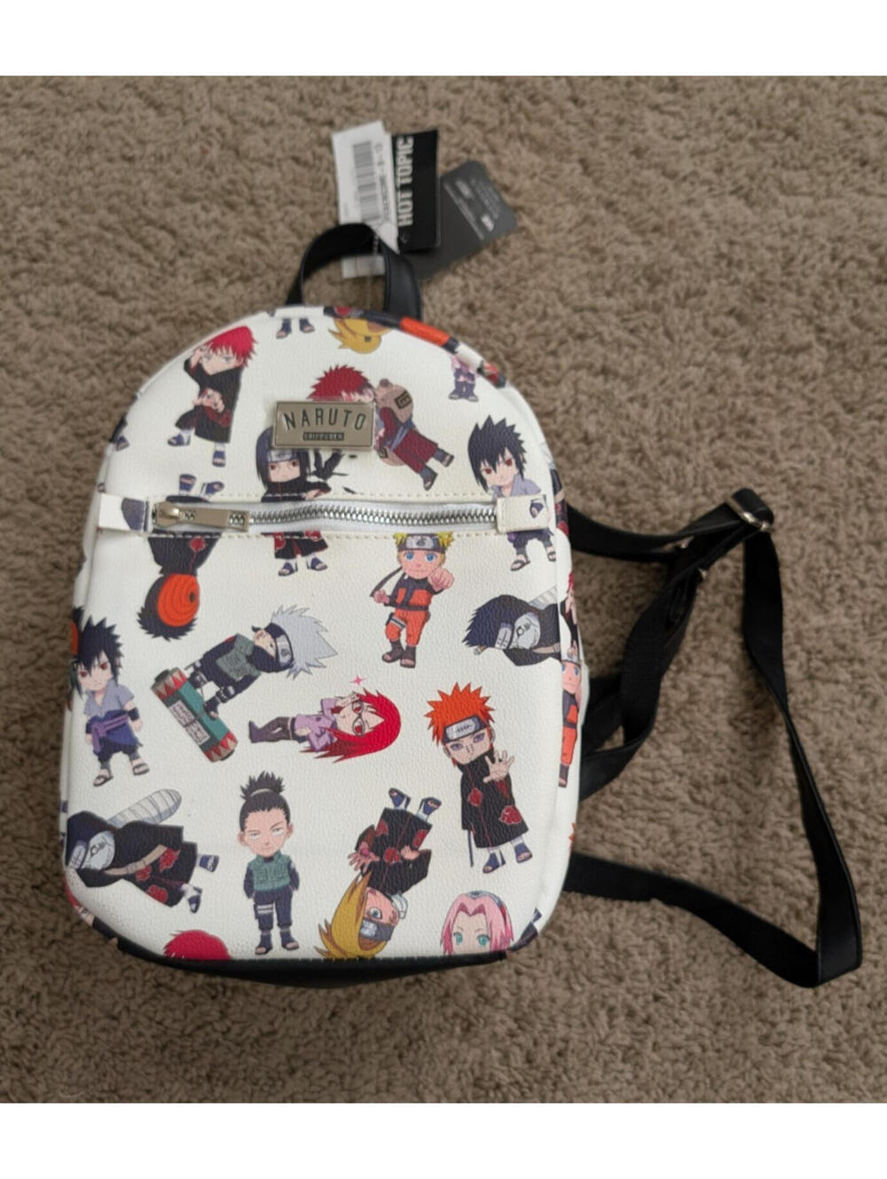 Streetwear Anime Naruto Shippuden Chibi Mini Backpack NWT Bioworld